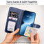 TECHGEAR RFID Wallet Case for Samsung Galaxy A27 5G / A27 4G – Premium PU Leather Flip Cover with Card Slots, Clear ID Window, Kickstand & Wrist Strap