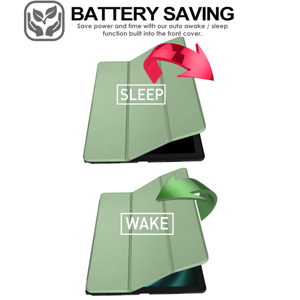 TECHGEAR Smart Case for Samsung Galaxy Tab S10 Lite / S10 FE / S9 FE 10.9" (SM-X400, X406, X520, X526, X510, X516) – Slim Stand Cover with Auto Sleep/Wake & S-Pen Holder