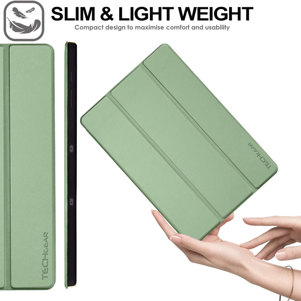 TECHGEAR Smart Case for Samsung Galaxy Tab S10 Lite / S10 FE / S9 FE 10.9" (SM-X400, X406, X520, X526, X510, X516) – Slim Stand Cover with Auto Sleep/Wake & S-Pen Holder