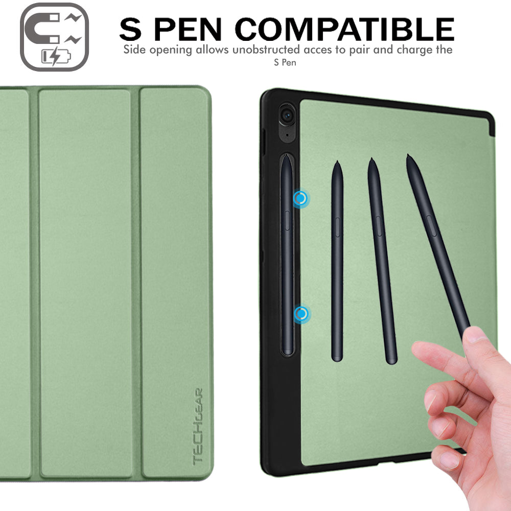 TECHGEAR Smart Case for Samsung Galaxy Tab S10 Lite / S10 FE / S9 FE 10.9" (SM-X400, X406, X520, X526, X510, X516) – Slim Stand Cover with Auto Sleep/Wake & S-Pen Holder