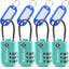 SharkByte TSA Suitcase Locks – 3-Dial Combination Cable Wire Travel Padlock for Luggage, Suitcases, Backpacks, Gym Lockers & Travel Bags (1 / 2 / 3 / 4 Pack)