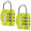 SharkByte Luggage Locks – 3-Dial Weatherproof Combination Padlock for Suitcases, Travel Bags, Gym Lockers & Outdoor Use (1 / 2 / 3 / 4 Pack)