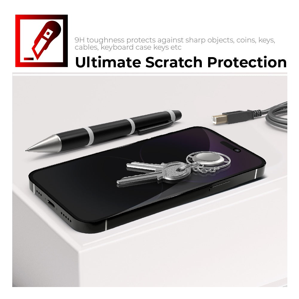 TECHGEAR Anti-Spy Privacy Glass Screen Protector for iPhone 17 Pro Max (2025 / 6.9") – 3D Full Coverage Tempered Glass, Anti-Peeping Filter, Face ID Compatible