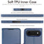 [Wallet Case] RFID Blocking, Leather Flip Cover with Card Holder, Kickstand, Wrist Strap, Magnetic Closure For Apple iPhone Air