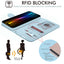 [Wallet Case] RFID Blocking, Leather Flip Cover with Card Holder, Kickstand, Wrist Strap, Magnetic Closure For Apple iPhone Air