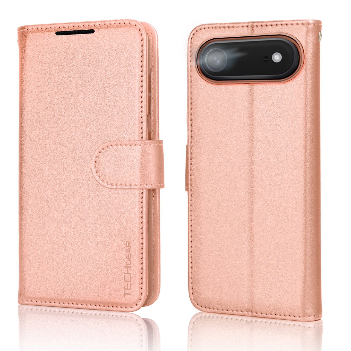 [Wallet Case] RFID Blocking, Leather Flip Cover with Card Holder, Kickstand, Wrist Strap, Magnetic Closure For Apple iPhone Air
