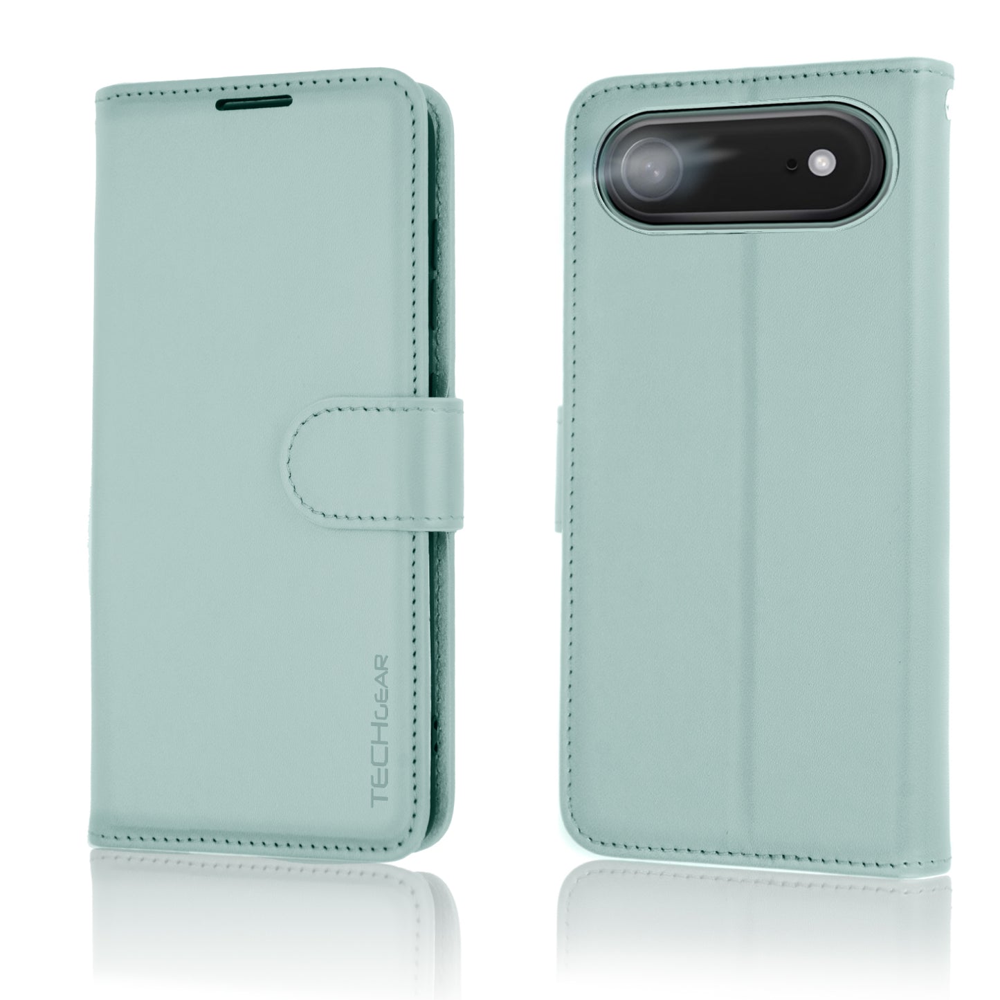 [Wallet Case] RFID Blocking, Leather Flip Cover with Card Holder, Kickstand, Wrist Strap, Magnetic Closure For Apple iPhone Air