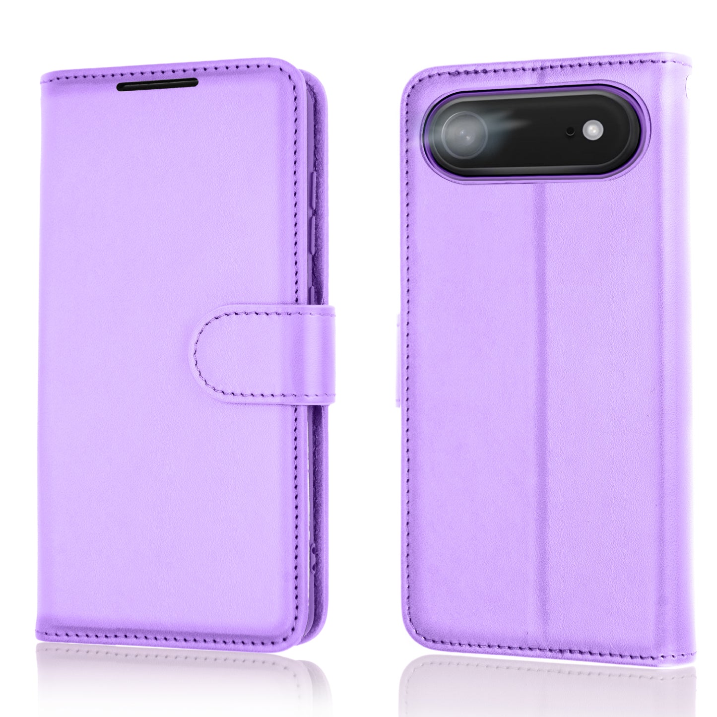[Wallet Case] RFID Blocking, Leather Flip Cover with Card Holder, Kickstand, Wrist Strap, Magnetic Closure For Apple iPhone Air