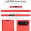 [Wallet Case] RFID Blocking, Leather Flip Cover with Card Holder, Kickstand, Wrist Strap, Magnetic Closure For Apple iPhone Air