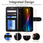 [Wallet Case] RFID Blocking, Leather Flip Cover with Card Holder, Kickstand, Wrist Strap, Magnetic Closure For Apple iPhone 17