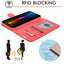 [Wallet Case] RFID Blocking, Leather Flip Cover with Card Holder, Kickstand, Wrist Strap, Magnetic Closure For Apple iPhone 17