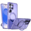TECHGEAR Magnetic Stand Case for Samsung Galaxy S26 Ultra - Shockproof Hybrid Cover with 360° Ring Holder, Hard Back & Wireless Charging Compatible