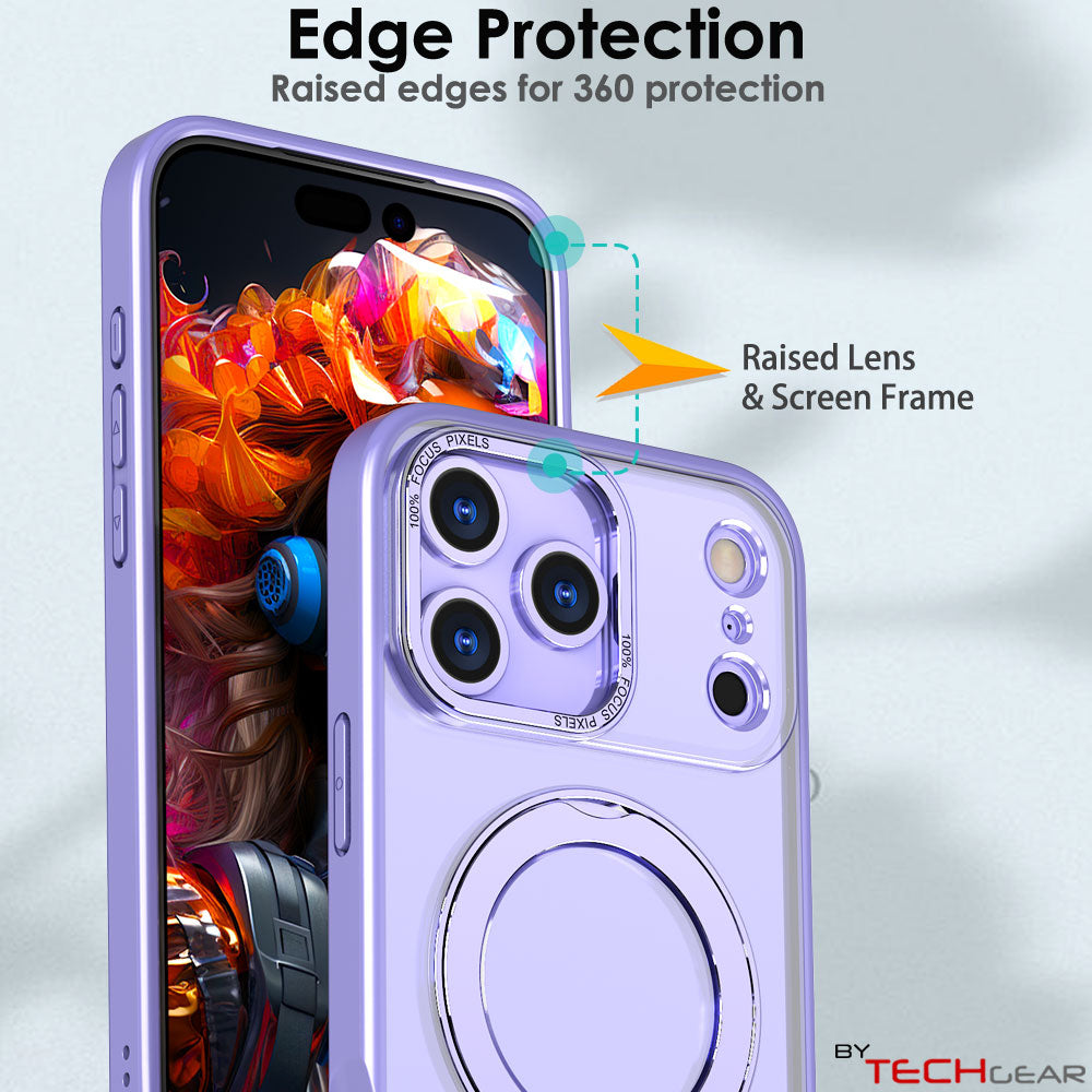 [Magnetic Ring Kickstand] For Apple iPhone 17 Pro, Slim, Tough Shockproof Armour, MagSafe Compatible Case with Stand