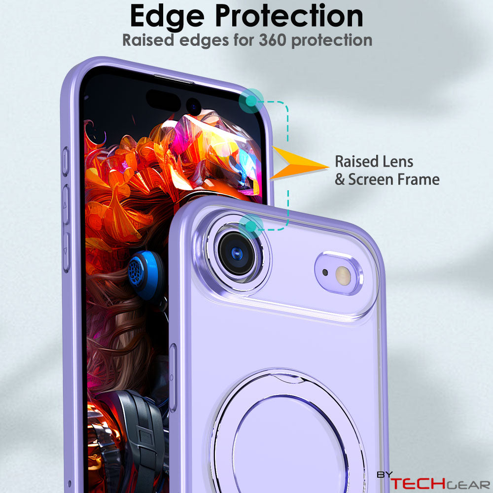 [Magnetic Ring Kickstand] For Apple iPhone Air, Slim, Tough Shockproof Armour, MagSafe Compatible Case with Stand