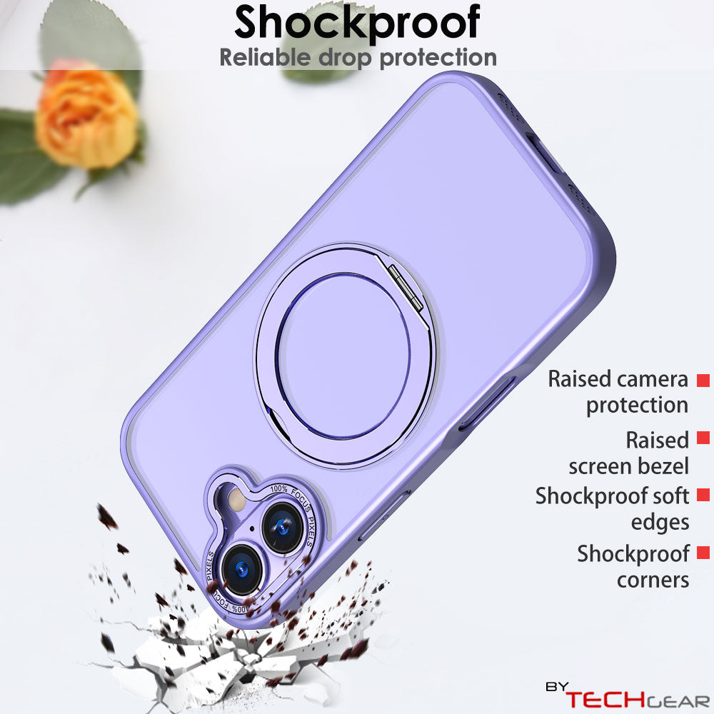 [Magnetic Ring Kickstand] For Apple iPhone 17, Slim, Tough Shockproof Armour, MagSafe Compatible Case with Stand