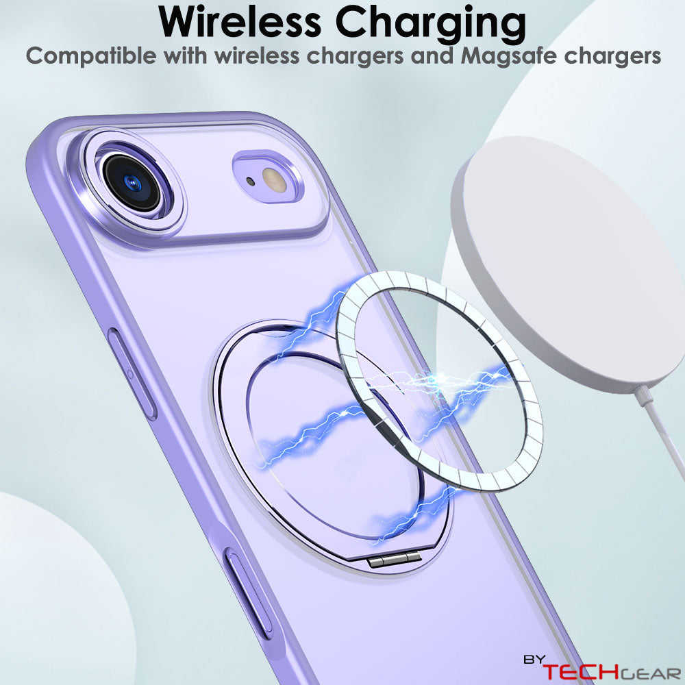 [Magnetic Ring Kickstand] For Apple iPhone Air, Slim, Tough Shockproof Armour, MagSafe Compatible Case with Stand