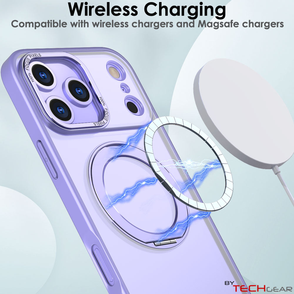 [Magnetic Ring Kickstand] For Apple iPhone 17 Pro Max, Slim, Tough Shockproof Armour, MagSafe Compatible Case with Stand