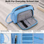 SharkByte Large Pencil Case Organiser - Big Capacity Stationery Storage Pouch with Compartments for School, College, Study, Office, Travel & Everyday Organisation