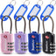 SharkByte TSA Suitcase Locks – 3-Dial Combination Cable Wire Travel Padlock for Luggage, Suitcases, Backpacks, Gym Lockers & Travel Bags (1 / 2 / 3 / 4 Pack)