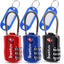 SharkByte TSA Suitcase Locks – 3-Dial Combination Cable Wire Travel Padlock for Luggage, Suitcases, Backpacks, Gym Lockers & Travel Bags (1 / 2 / 3 / 4 Pack)