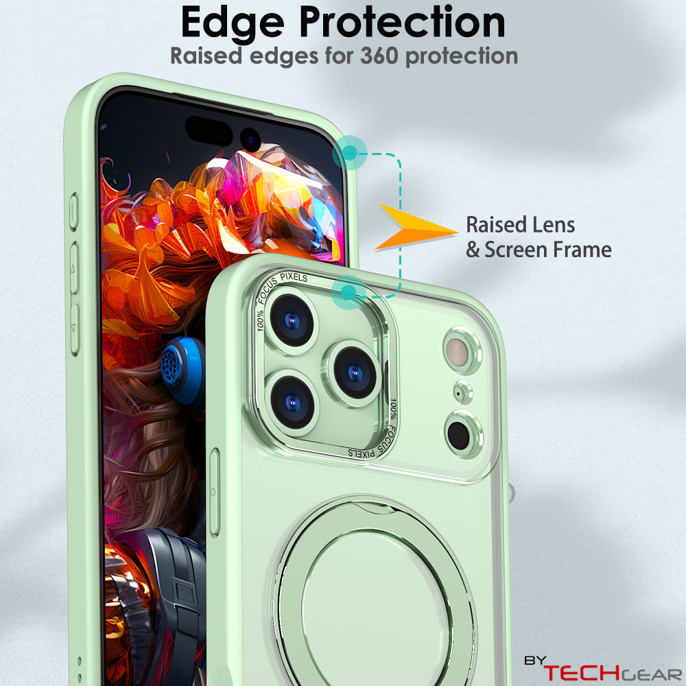 [Magnetic Ring Kickstand] For Apple iPhone 17 Pro Max, Slim, Tough Shockproof Armour, MagSafe Compatible Case with Stand