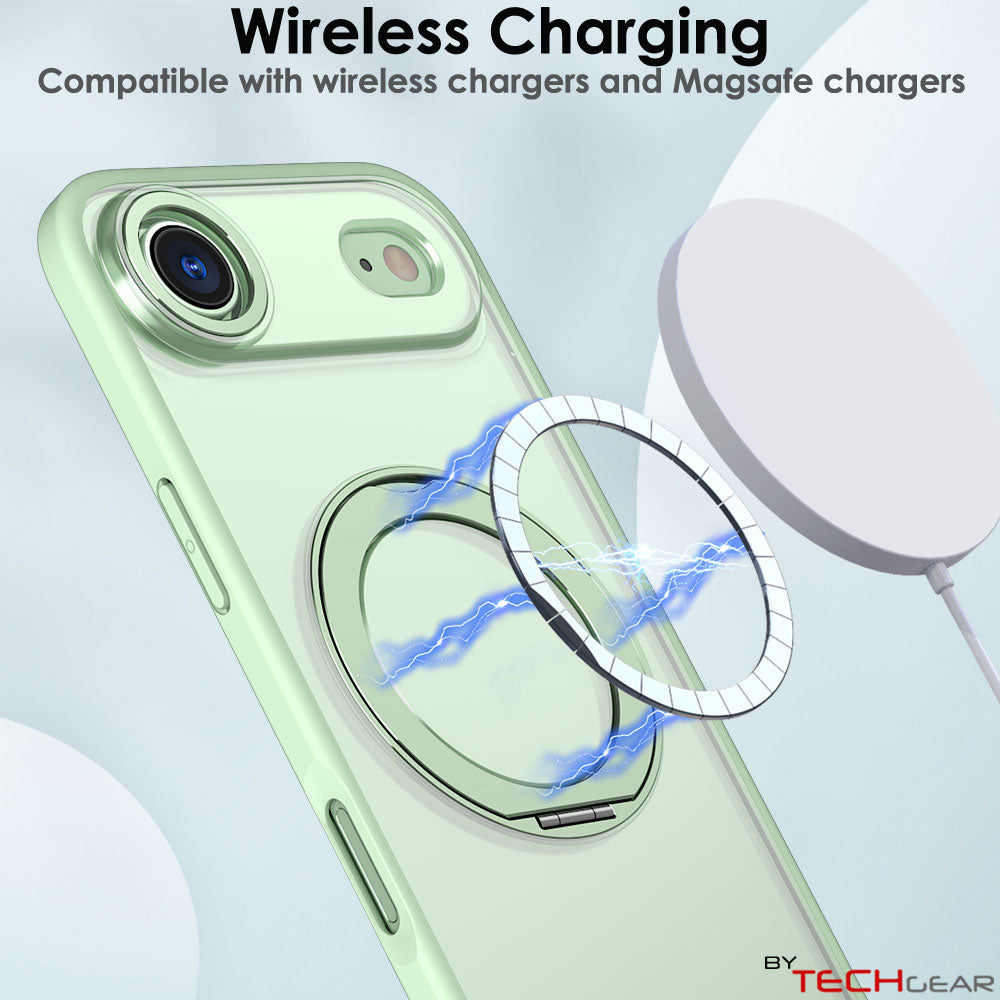 [Magnetic Ring Kickstand] For Apple iPhone Air, Slim, Tough Shockproof Armour, MagSafe Compatible Case with Stand