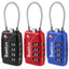 TSA Suitcase Locks 4-Dial Security Travel Combination Padlock