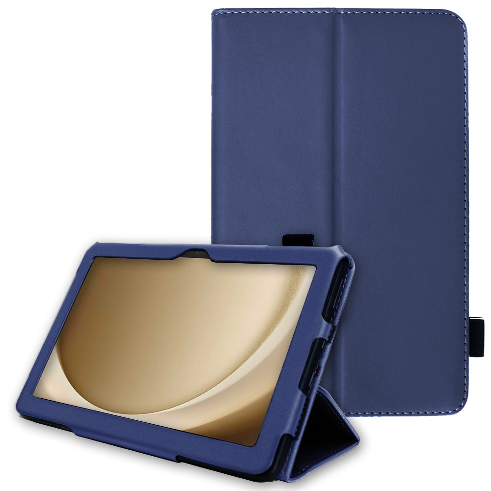 TECHGEAR Folio Case for Samsung Galaxy Tab A11+ & A9+ 11" (SM-X230/X236/X210/X215) – Leather Stand Cover with Hand Strap & Auto Sleep/Wake