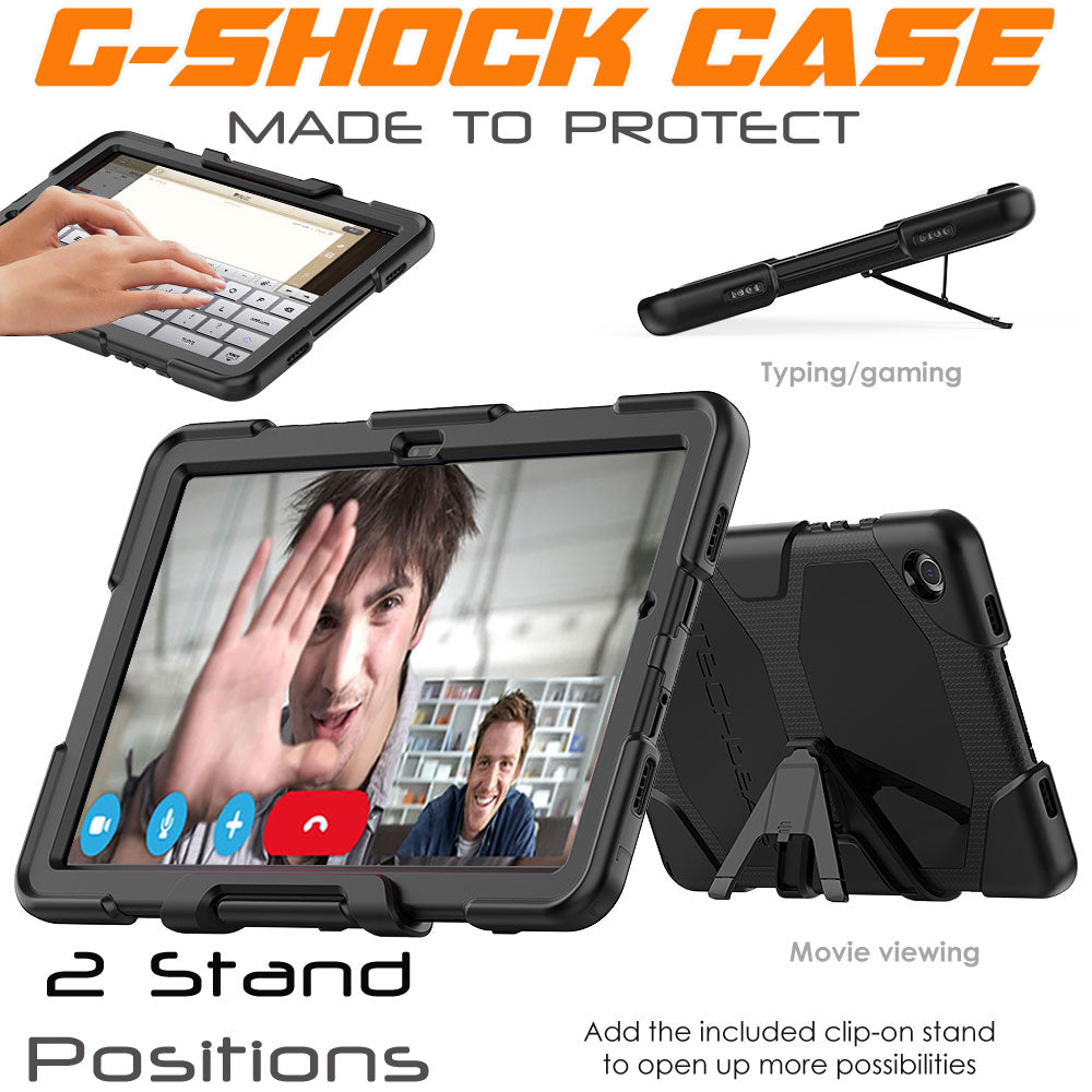 TECHGEAR G-SHOCK Case for Samsung Galaxy Tab A11+ / A11 Plus 11" (SM-X230 / SM-X236) Shockproof Kids, Schools & Work Protective Armour Full-Body Protection with Screen Guard & Kickstand