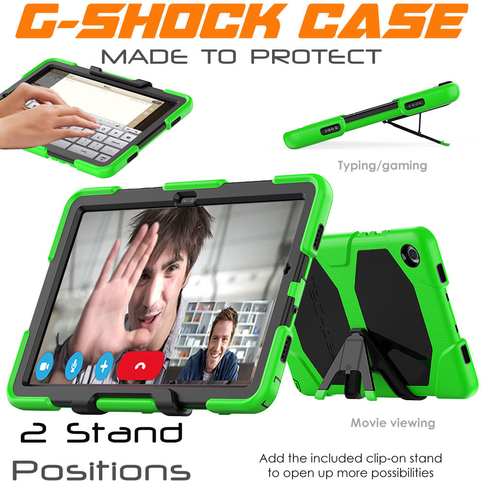 TECHGEAR G-SHOCK Case for Samsung Galaxy Tab A11+ / A11 Plus 11" (SM-X230 / SM-X236) Shockproof Kids, Schools & Work Protective Armour Full-Body Protection with Screen Guard & Kickstand