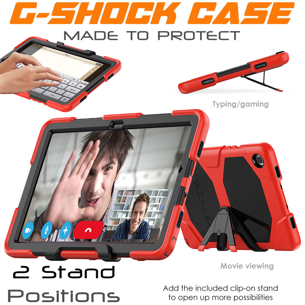 TECHGEAR G-SHOCK Case for Samsung Galaxy Tab A11+ / A11 Plus 11" (SM-X230 / SM-X236) Shockproof Kids, Schools & Work Protective Armour Full-Body Protection with Screen Guard & Kickstand