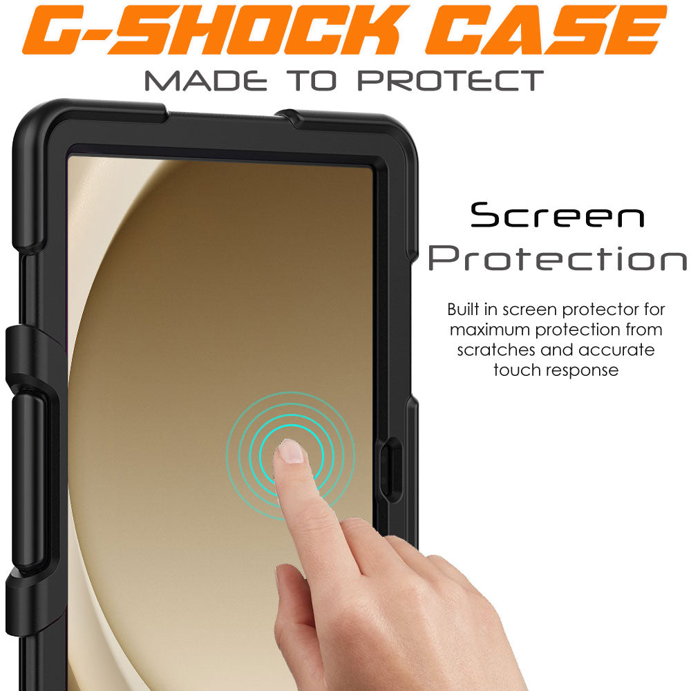 TECHGEAR G-SHOCK Case for Samsung Galaxy Tab A11+ / A11 Plus 11" (SM-X230 / SM-X236) Shockproof Kids, Schools & Work Protective Armour Full-Body Protection with Screen Guard & Kickstand
