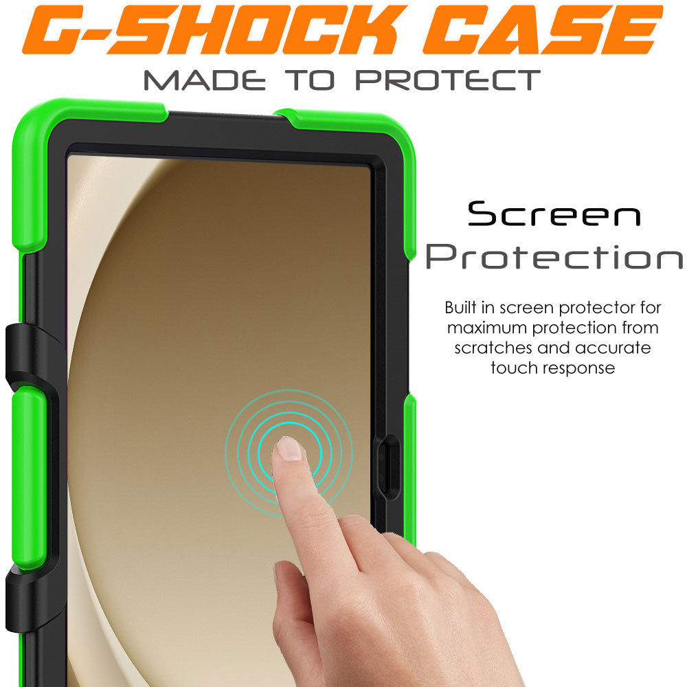TECHGEAR G-SHOCK Case for Samsung Galaxy Tab A11+ / A11 Plus 11" (SM-X230 / SM-X236) Shockproof Kids, Schools & Work Protective Armour Full-Body Protection with Screen Guard & Kickstand