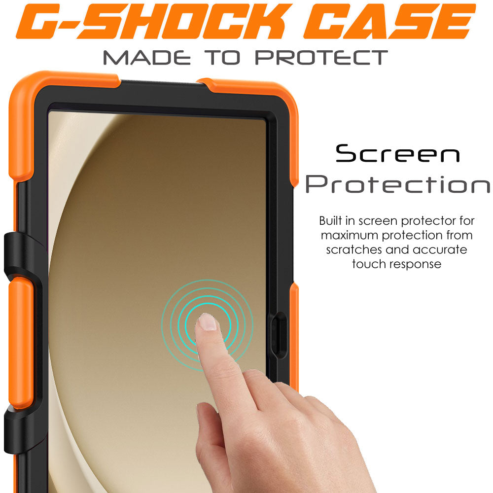TECHGEAR G-SHOCK Case for Samsung Galaxy Tab A11+ / A11 Plus 11" (SM-X230 / SM-X236) Shockproof Kids, Schools & Work Protective Armour Full-Body Protection with Screen Guard & Kickstand