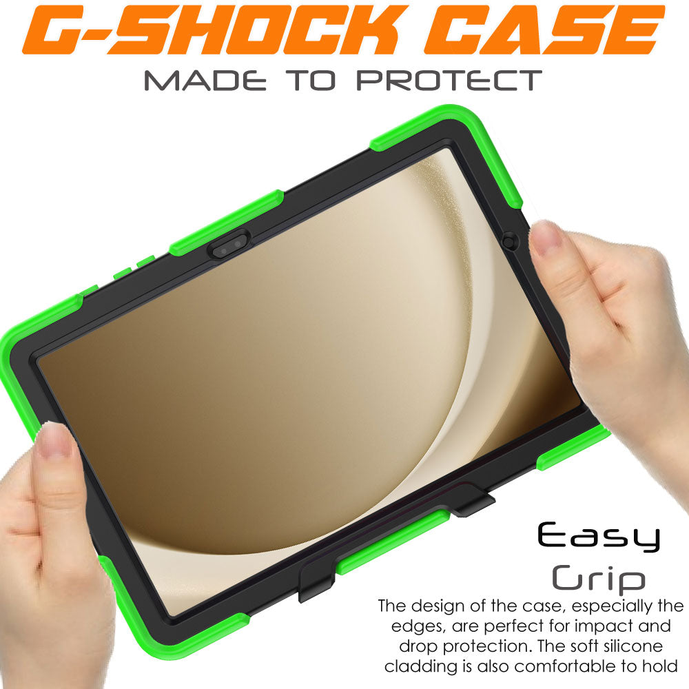 TECHGEAR G-SHOCK Case for Samsung Galaxy Tab A11+ / A11 Plus 11" (SM-X230 / SM-X236) Shockproof Kids, Schools & Work Protective Armour Full-Body Protection with Screen Guard & Kickstand