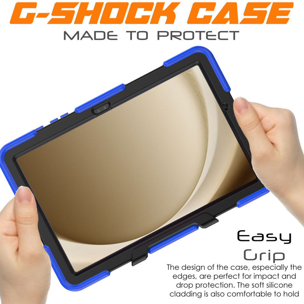 TECHGEAR G-SHOCK Case for Samsung Galaxy Tab A11+ / A11 Plus 11" (SM-X230 / SM-X236) Shockproof Kids, Schools & Work Protective Armour Full-Body Protection with Screen Guard & Kickstand