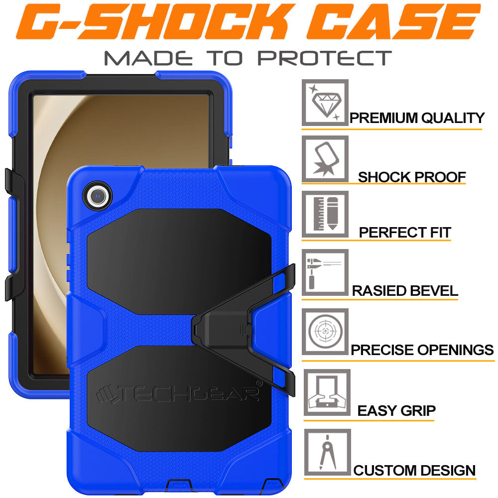 TECHGEAR G-SHOCK Case for Samsung Galaxy Tab A11+ / A11 Plus 11" (SM-X230 / SM-X236) Shockproof Kids, Schools & Work Protective Armour Full-Body Protection with Screen Guard & Kickstand