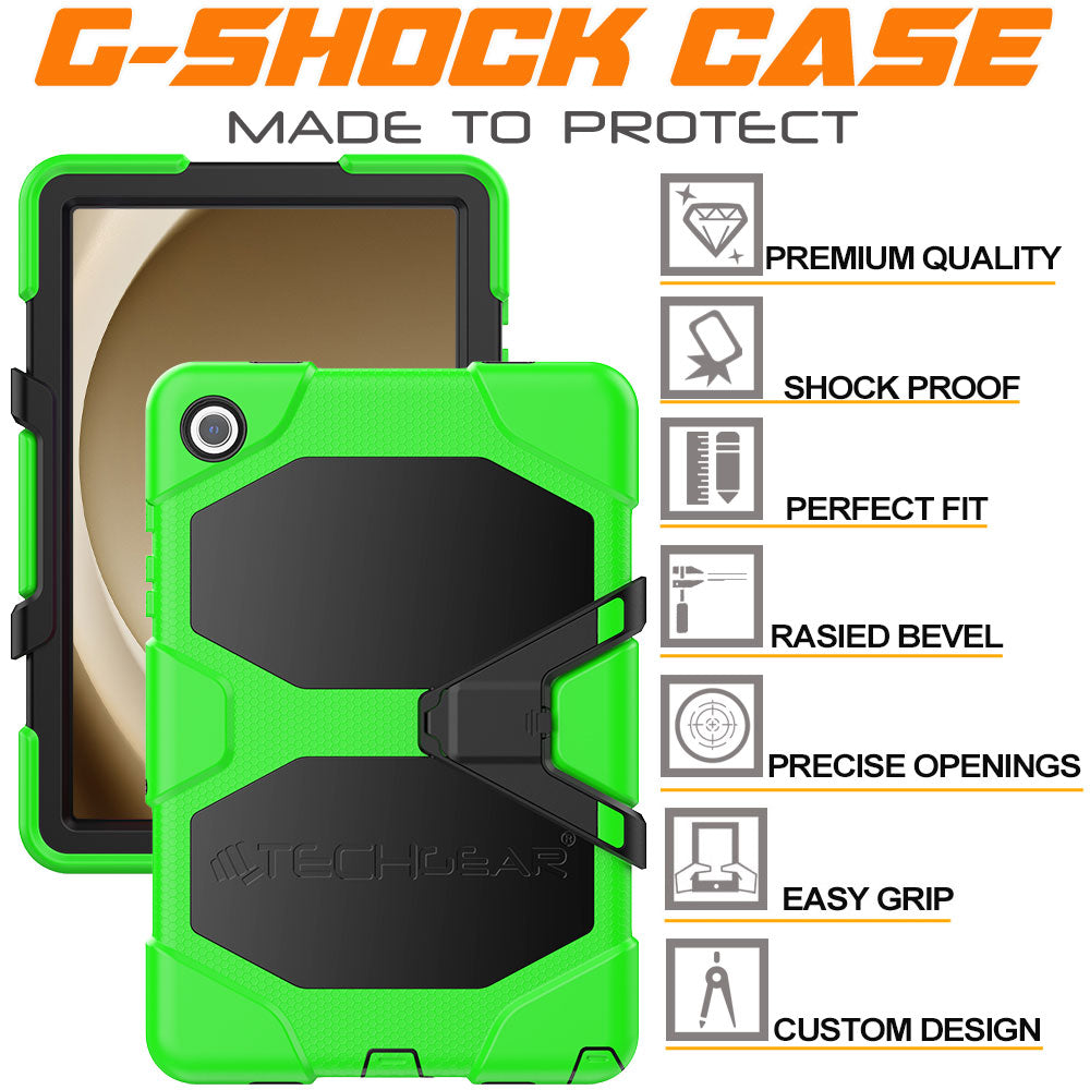 TECHGEAR G-SHOCK Case for Samsung Galaxy Tab A11+ / A11 Plus 11" (SM-X230 / SM-X236) Shockproof Kids, Schools & Work Protective Armour Full-Body Protection with Screen Guard & Kickstand