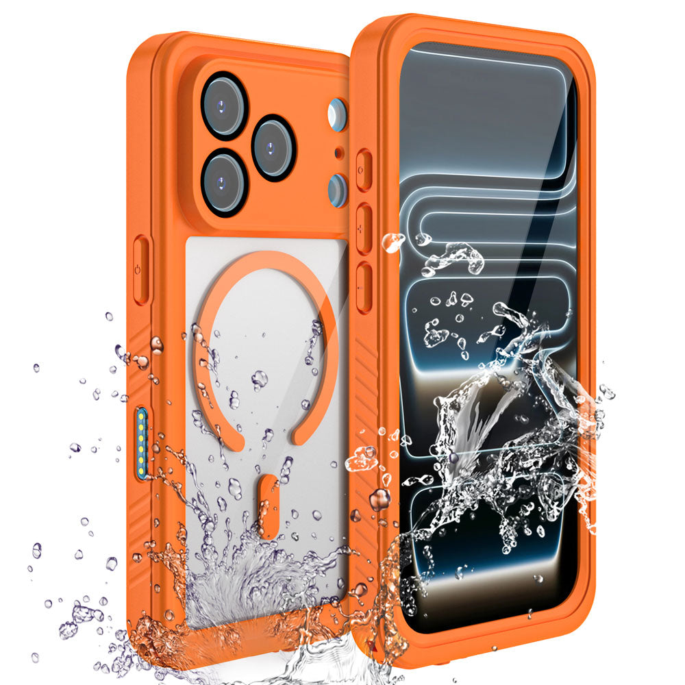 TECHGEAR Waterproof MagSafe Charging Case for iPhone 17 Pro 6.3" – IP68 Shockproof 360° Full Body Sealed Cover with Built-In Screen Protector