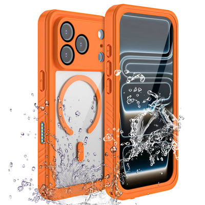 TECHGEAR Waterproof MagSafe Charging Case for iPhone 17 Pro Max 6.9" – IP68 Shockproof 360° Full Body Sealed Cover with Built-In Screen Protector