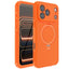 TECHGEAR Waterproof Magnetic Stand Case for iPhone 17 Pro Max 6.9" – IP68 Shockproof MagSafe Compatible Cover (Black / Orange)