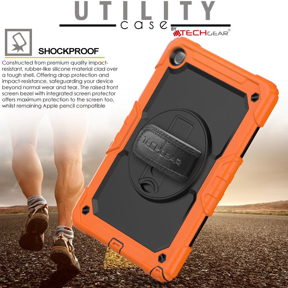 TECHGEAR Utility Case for Samsung Galaxy Tab A11+ (A11 Plus) 11" (SM-X230 / SM-X236) – Full Body Rugged Case with Stand, Hand Strap & Shoulder Strap