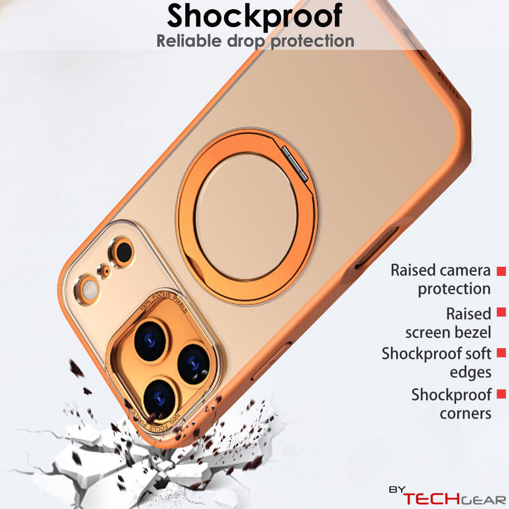 [Magnetic Ring Kickstand] For Apple iPhone 17 Pro Max, Slim, Tough Shockproof Armour, MagSafe Compatible Case with Stand