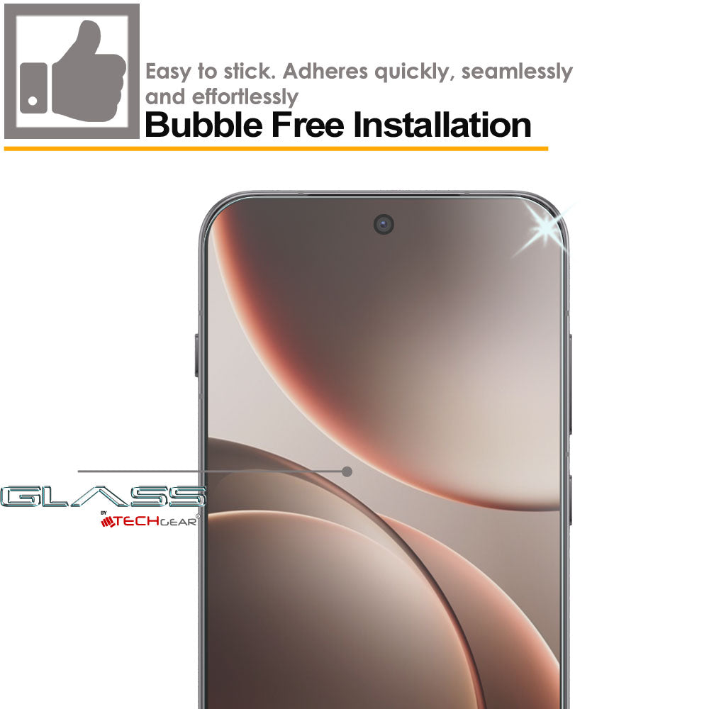 TECHGEAR Tempered Glass for OPPO Find X9 Pro 5G (6.78") – 2.5D Round Edge, 9H Hardness, Crystal Clear, Scratch-Resistant, No-Bubble - 1/2/3 Packs