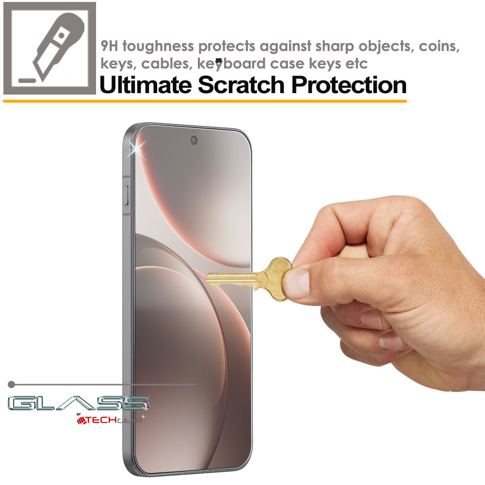 TECHGEAR Tempered Glass for OPPO Find X9 Pro 5G (6.78") – 2.5D Round Edge, 9H Hardness, Crystal Clear, Scratch-Resistant, No-Bubble - 1/2/3 Packs