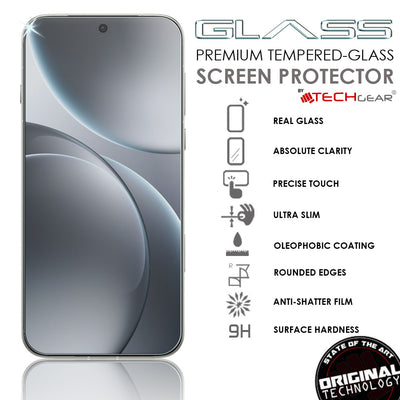 TECHGEAR Tempered Glass for OPPO Find X9 Pro 5G (6.78") – 2.5D Round Edge, 9H Hardness, Crystal Clear, Scratch-Resistant, No-Bubble - 1/2/3 Packs