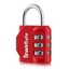 SharkByte Luggage Locks – 3-Dial Weatherproof Combination Padlock for Suitcases, Travel Bags, Gym Lockers & Outdoor Use (1 / 2 / 3 / 4 Pack)