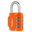SharkByte Heavy Duty 4-Dial Combination Padlock – Weatherproof Outdoor Lock for Gym, School, Shed, Storage, Cabinet & Toolbox (1 / 2 / 3 / 4 Pack)