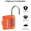 SharkByte Luggage Locks – 3-Dial Weatherproof Combination Padlock for Suitcases, Travel Bags, Gym Lockers & Outdoor Use (1 / 2 / 3 / 4 Pack)