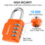 SharkByte Heavy Duty 4-Dial Combination Padlock – Weatherproof Outdoor Lock for Gym, School, Shed, Storage, Cabinet & Toolbox (1 / 2 / 3 / 4 Pack)